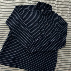 Vineyard Vines Navy and White Striped Sweatshirt